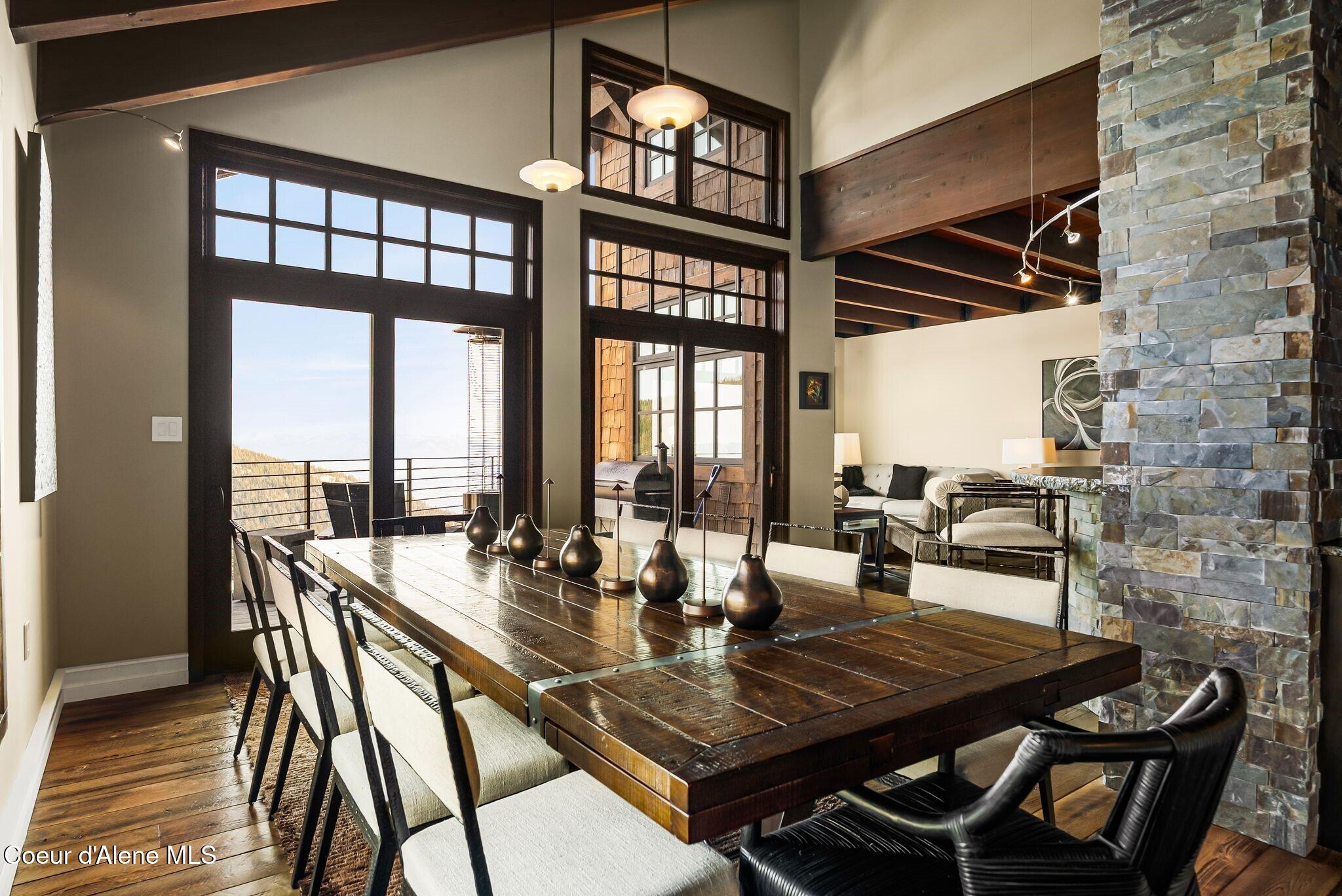 99 Village Lane Sandpoint, ID 83864 - Photo 18 of 60 Open Dining Area with Views