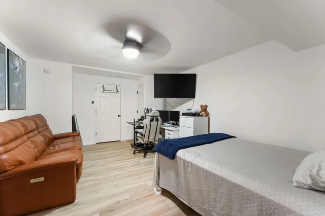 front view of a house with a street