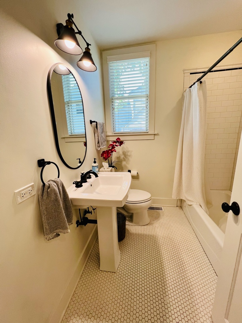 1105 Harrison Street Park Ridge, IL 60068 - Photo 11 of 29 a bathroom with a sink toilet and mirror