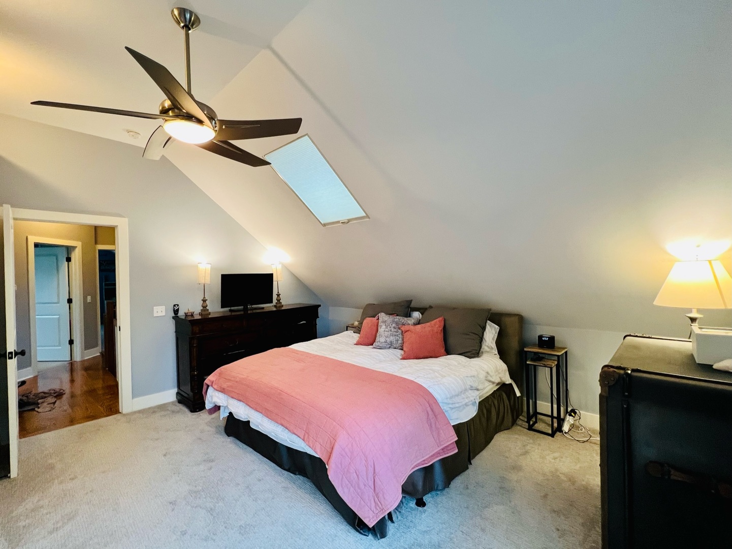 1105 Harrison Street Park Ridge, IL 60068 - Photo 12 of 29 a bedroom with a bed and a chandelier
