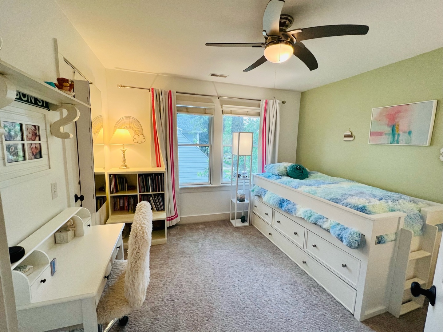 1105 Harrison Street Park Ridge, IL 60068 - Photo 18 of 29 a bedroom with a bed and a chandelier