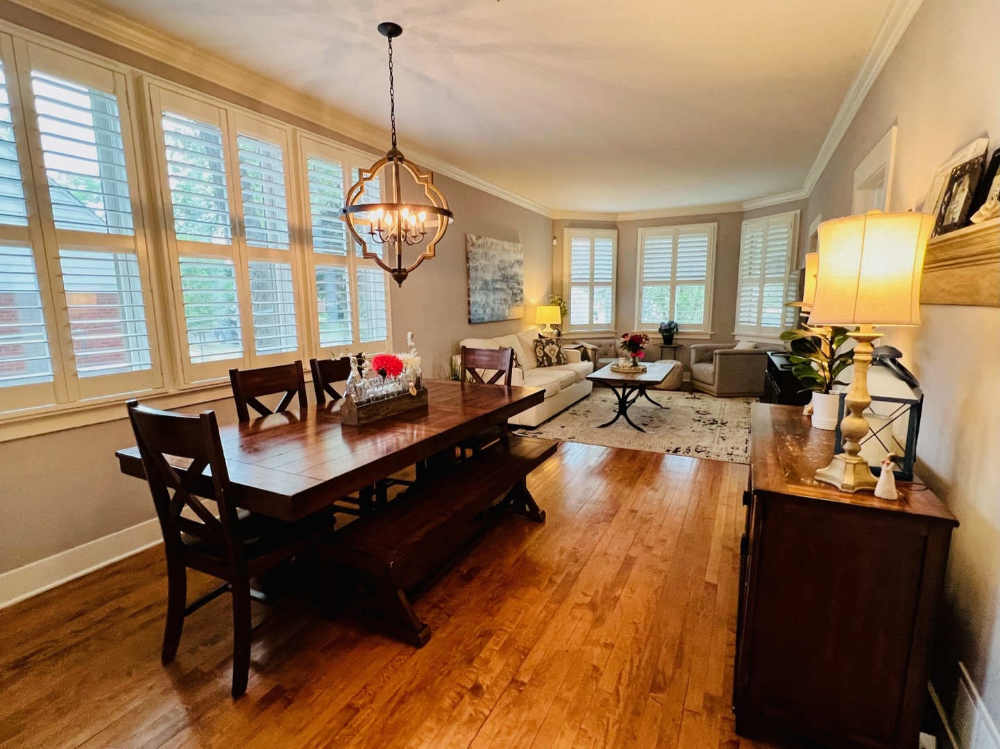 1105 Harrison Street Park Ridge, IL 60068 - Photo 5 of 29 a living room with furniture and floor to ceiling windows