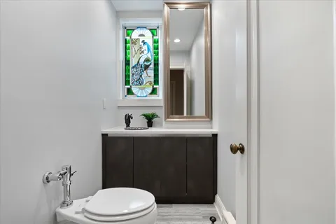a bathroom with a sink and a toilet
