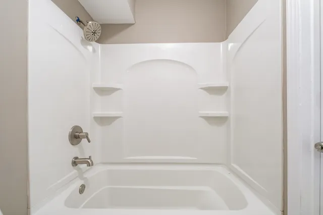 a bathroom with a tub