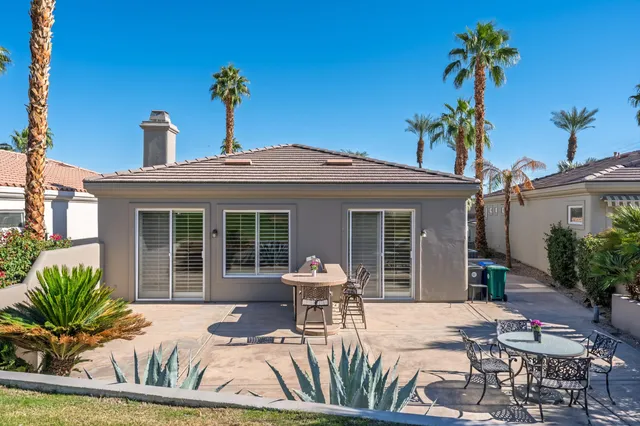 a view of a house with a patio