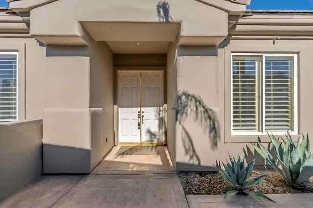 a view of front door of house