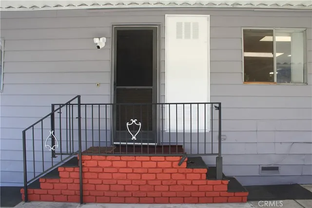a view of an entryway door of the house