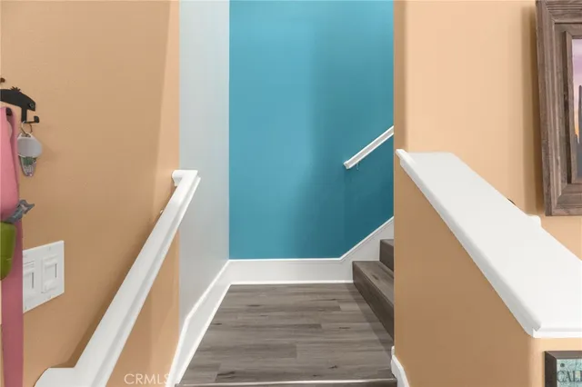 a view of a staircase