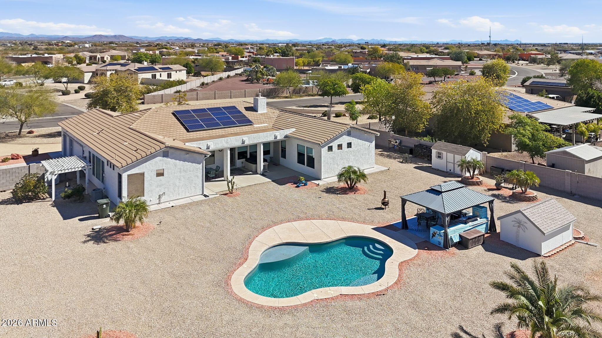 22909 West Sierra Ridge Way Wittmann, AZ 85361 - Photo 2 of 108 Pool back patio