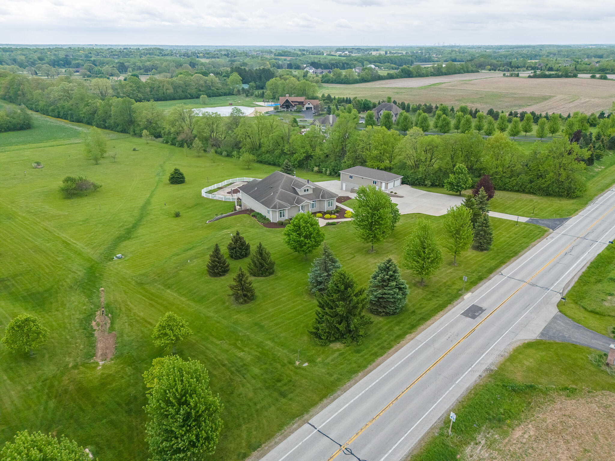 11604 North Granville Road Mequon, WI 53097 - Photo 48 of 49 Aerial View From Street