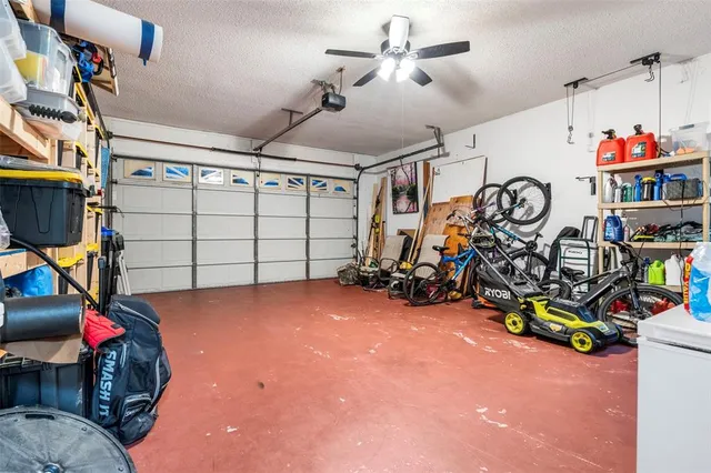 a living room with patio