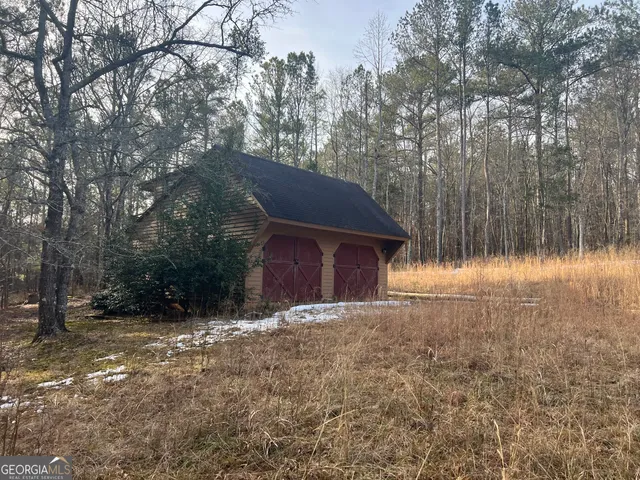 a backyard of a house