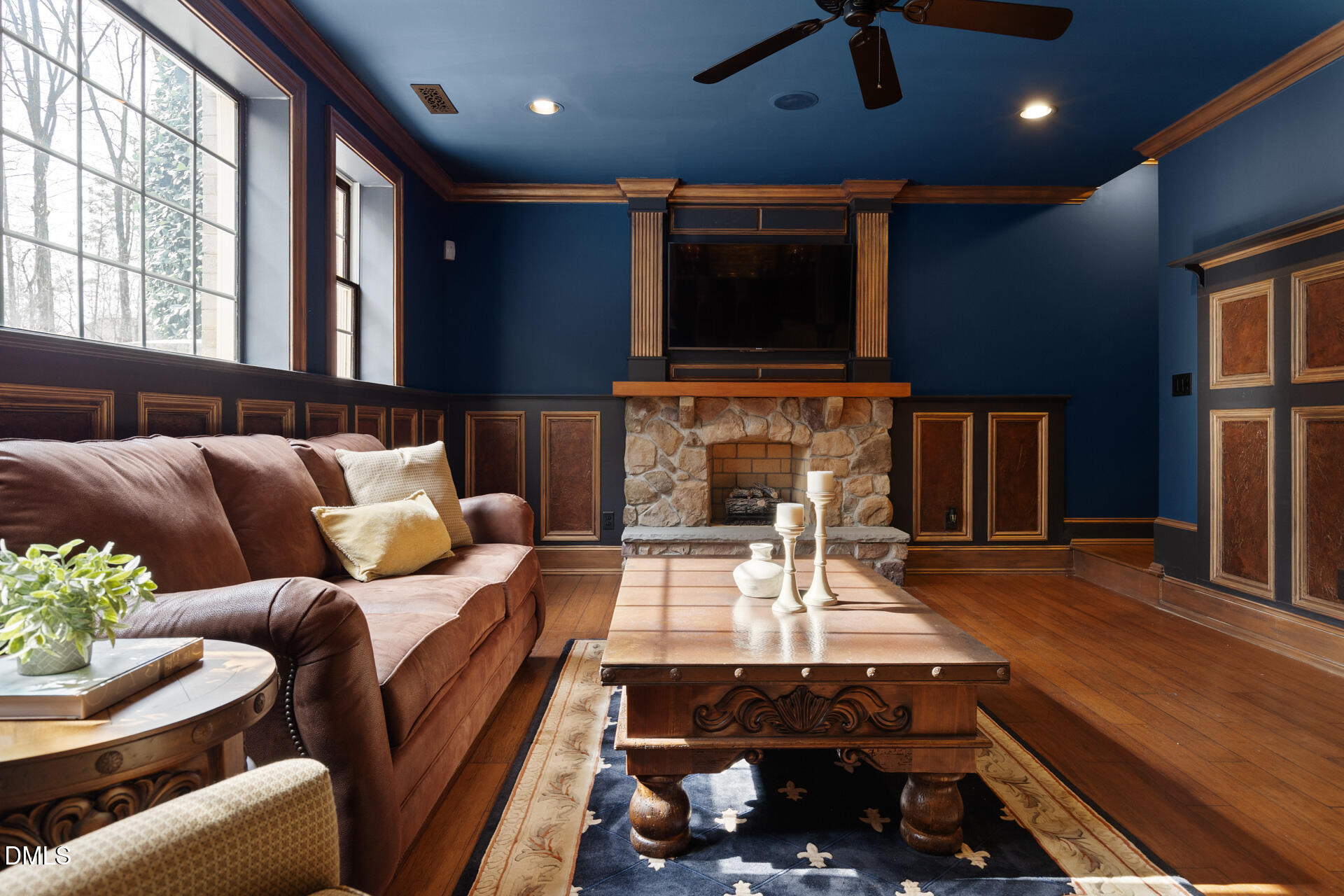 112 Winding Ridge Road Durham, NC 27713 - Photo 29 of 84 a living room with furniture and a flat screen tv