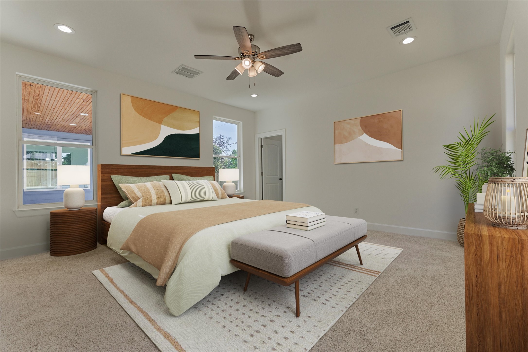 1718 Eastvale Drive Spring, TX 77386 - Photo 18 of 40 a bedroom with bed and window