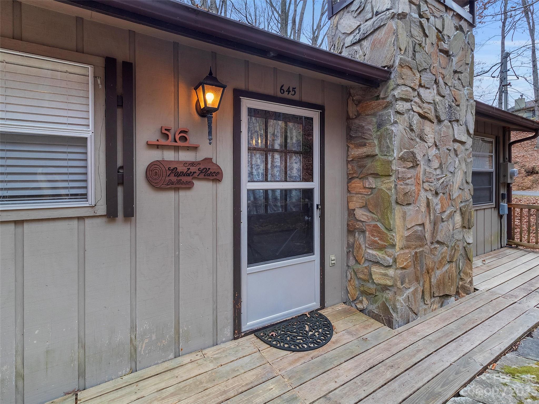 645 Mouzon Road Waynesville, NC 28785 - Photo 5 of 40 a view of a door of a house