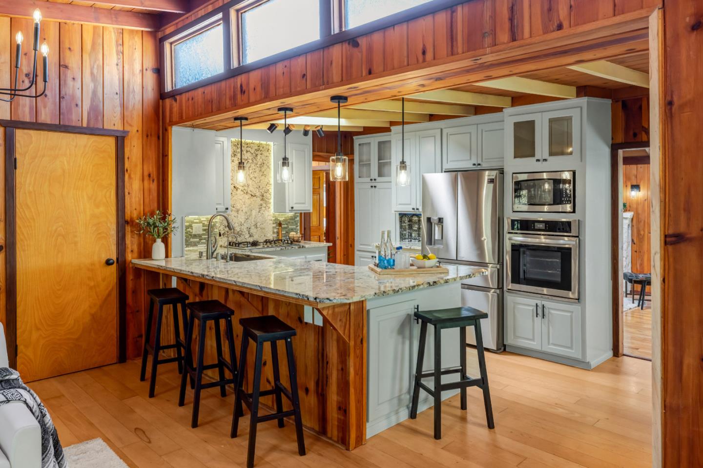 220 Lazy Woods Road Felton, CA 95018 - Photo 12 of 69 a dining table chairs in front of a room