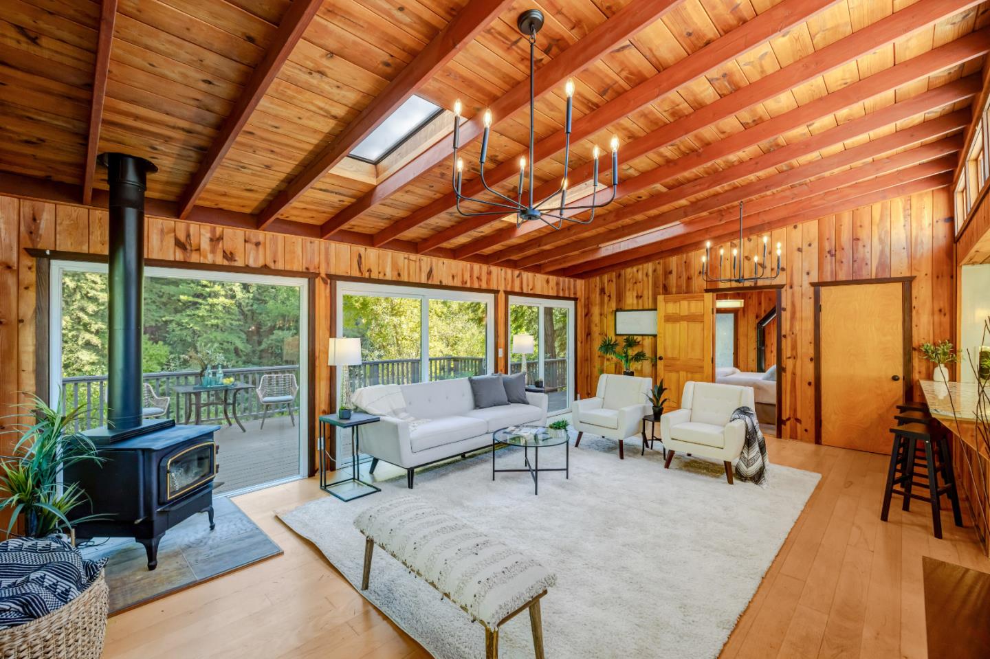 220 Lazy Woods Road Felton, CA 95018 - Photo 18 of 69 a living room with furniture