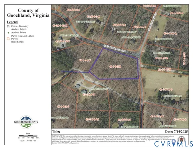 $214,999 | 0 Maidens Road, Maidens, VA 23102