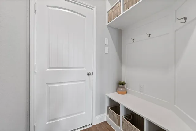 a room with storage and utility