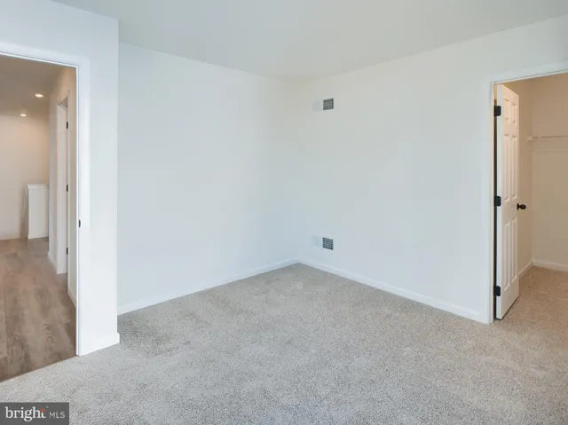 a view of an empty room