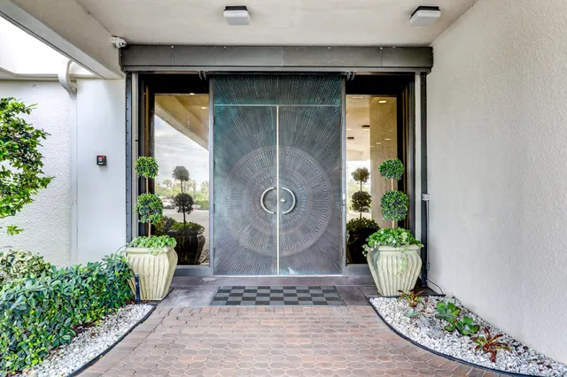 a view of front door of house