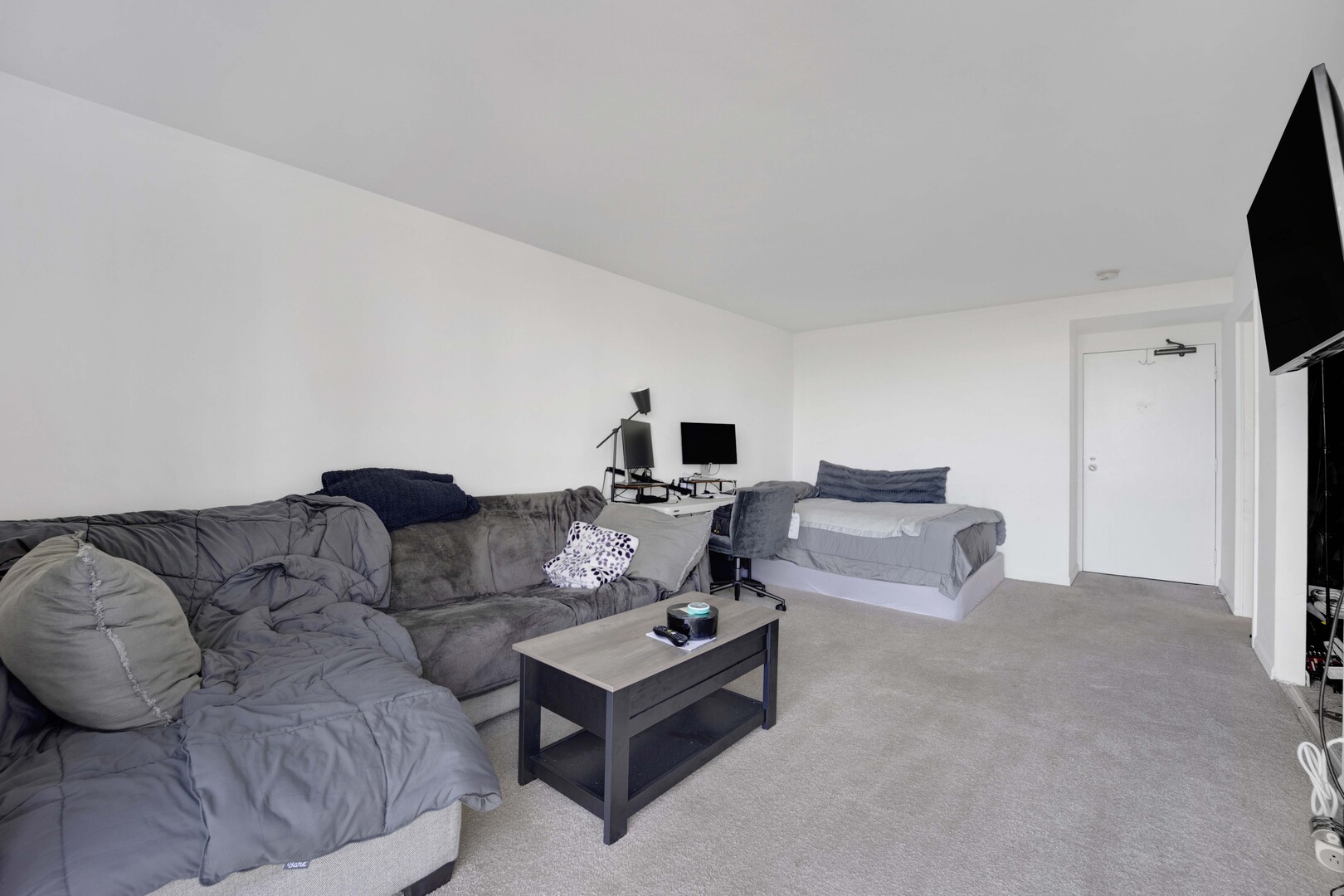 1555 North Dearborn Parkway, Unit 8C Chicago, IL 60610 - Photo 3 of 20 a living room with furniture and a flat screen tv