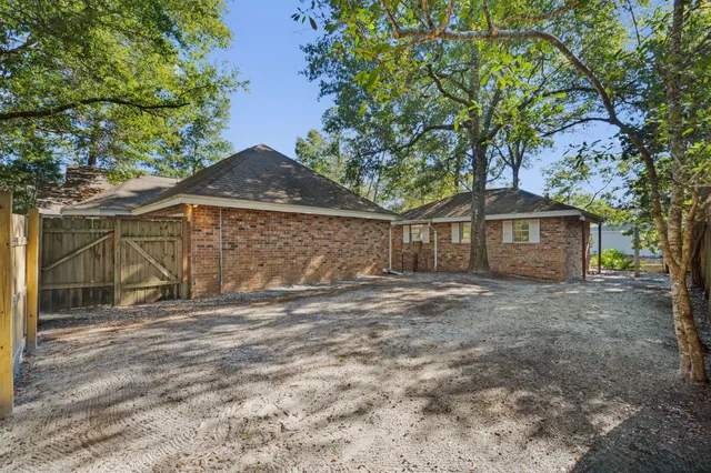 a view of a lake with a deck