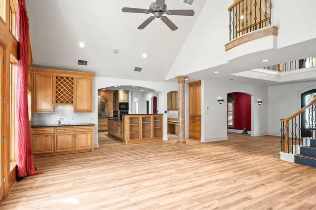 a view of a living room