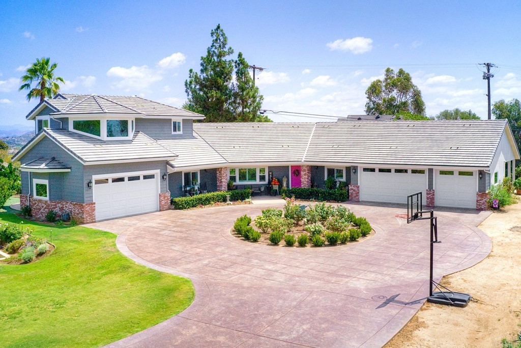 1494 Meredith Road Fallbrook, CA 92028 - Photo 2 of 47 an aerial view of residential houses with outdoor space and trees