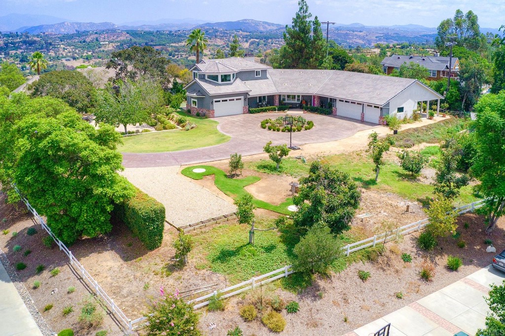 1494 Meredith Road Fallbrook, CA 92028 - Photo 3 of 47 an aerial view of house with yard