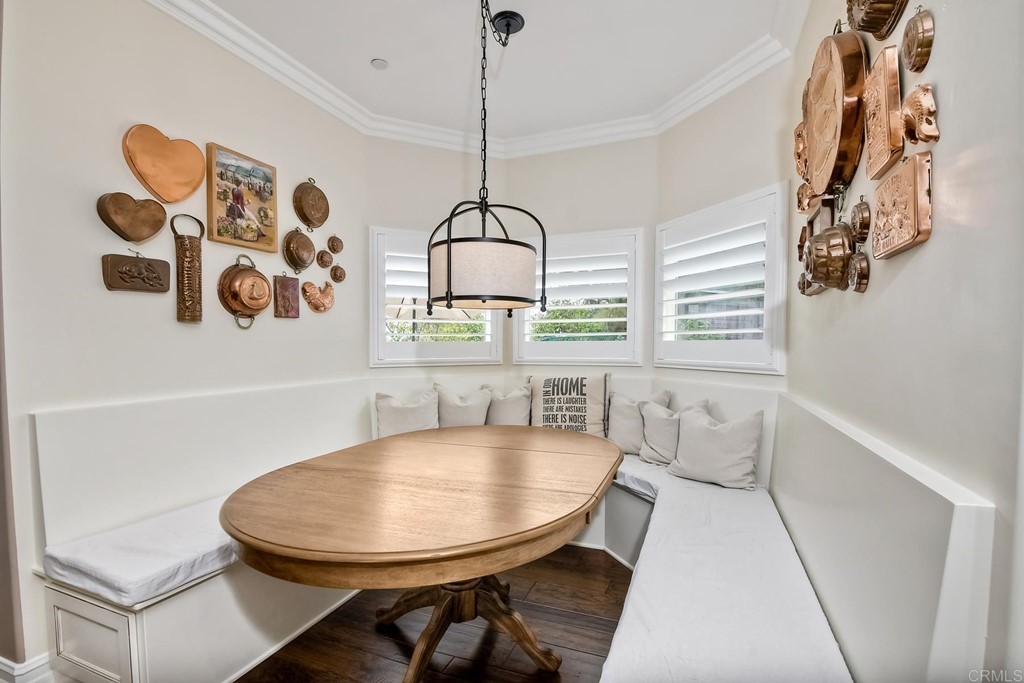 1494 Meredith Road Fallbrook, CA 92028 - Photo 27 of 47 a view of a dining room with furniture and window