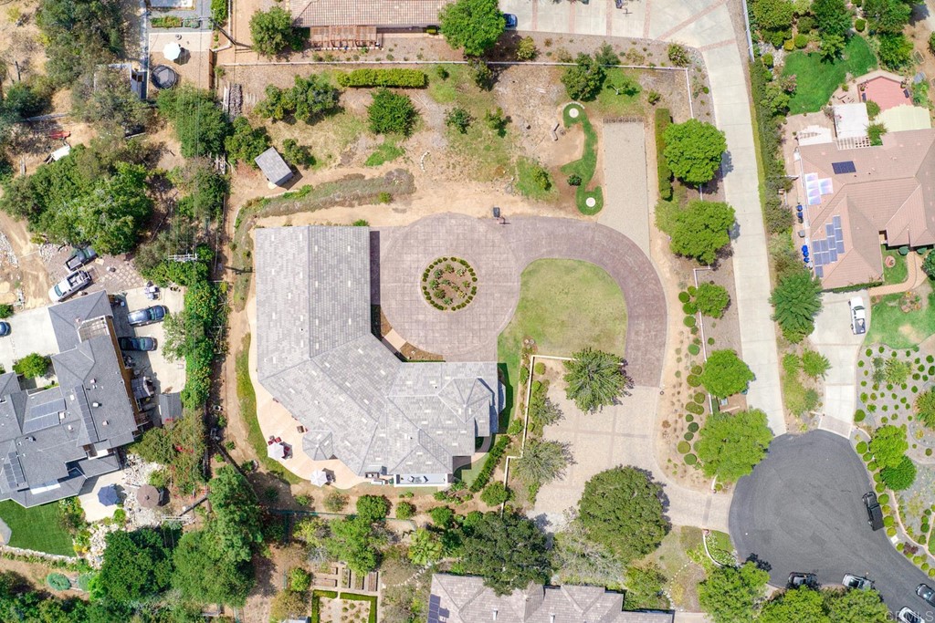 1494 Meredith Road Fallbrook, CA 92028 - Photo 5 of 47 an aerial view of residential houses with outdoor space and trees