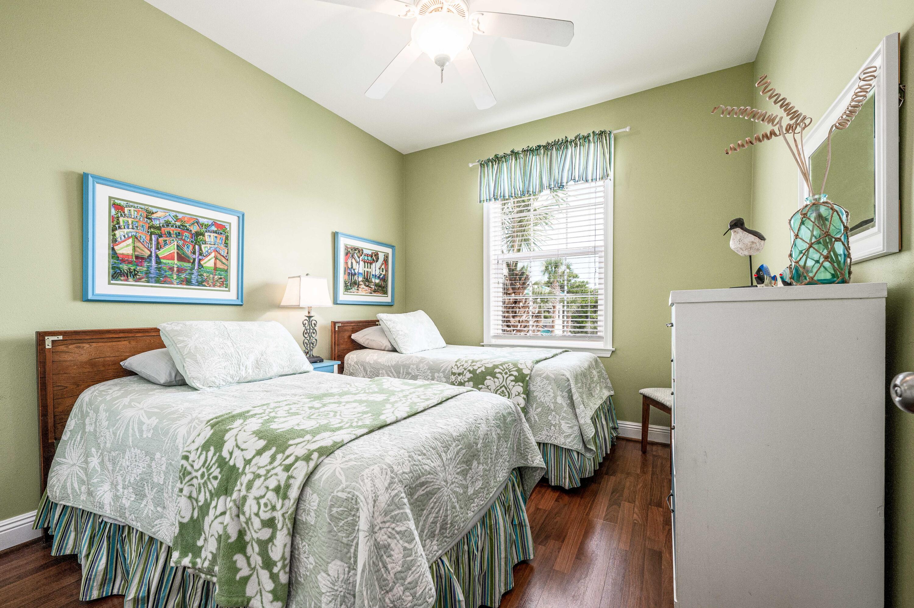 104 Village Boulevard, Unit 621 Santa Rosa Beach, FL 32459 - Photo 15 of 49 a bed room with two beds and a potted plant