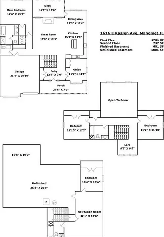 $525,000 | 1616 Kassen Avenue, Mahomet, IL 61853