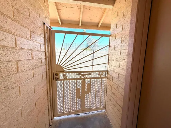 a view of front door