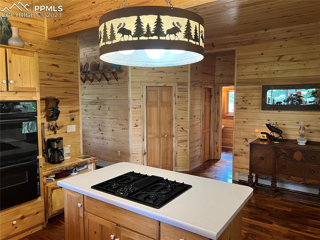 87 Thompson Road Gardner, CO 81040 - Photo 19 of 49 a kitchen with a stove and a table