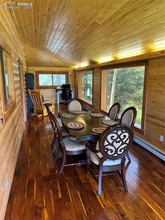 87 Thompson Road Gardner, CO 81040 - Photo 24 of 49 a view of a dining room with furniture window and outside view