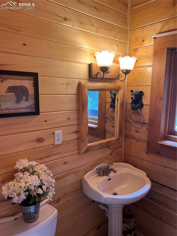 87 Thompson Road Gardner, CO 81040 - Photo 35 of 49 a bathroom with a sink and a mirror