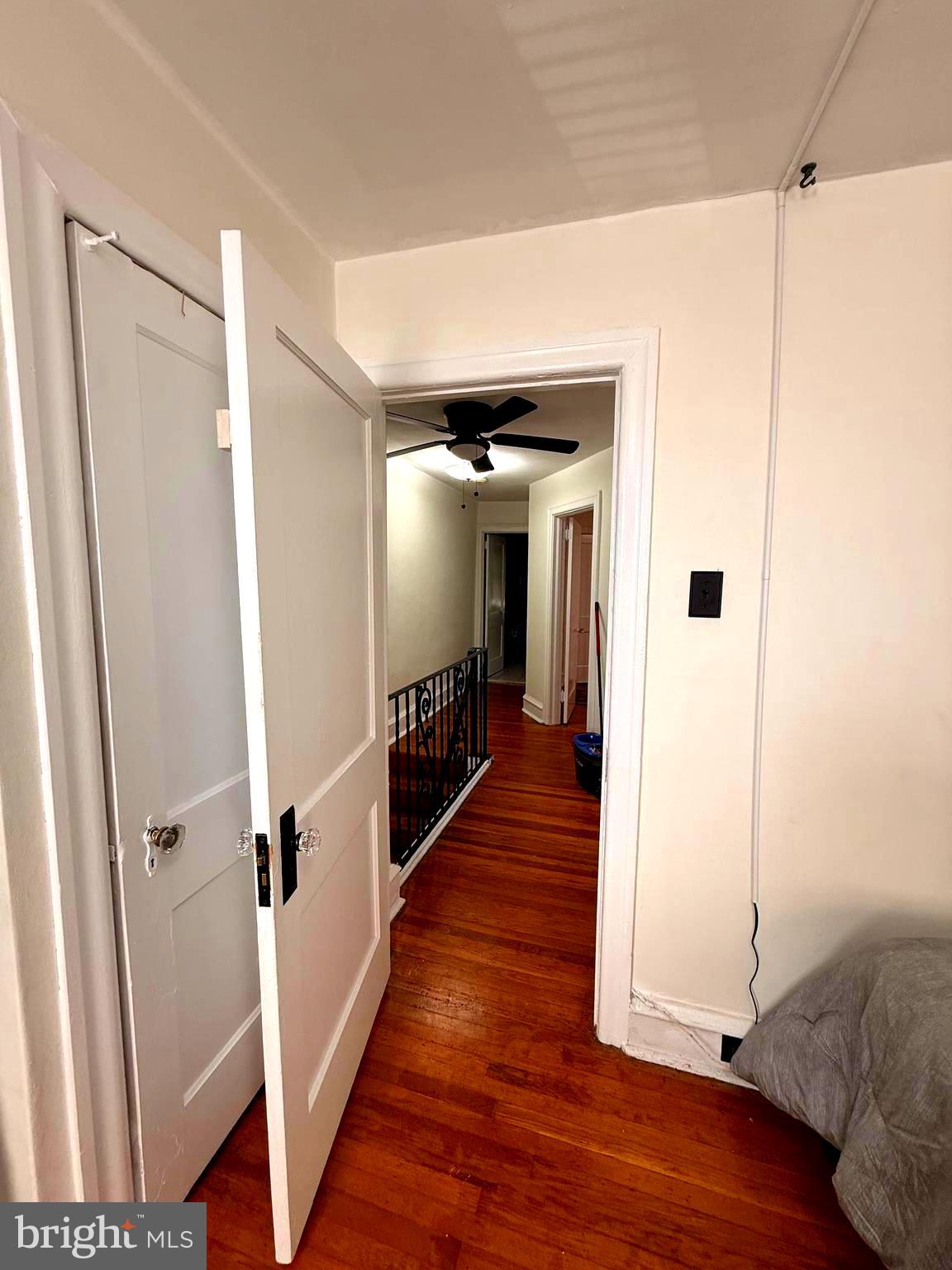5118 Oakland Street, Unit 2 Philadelphia, PA 19124 - Photo 31 of 36 a view of a hallway with wooden floor and staircase