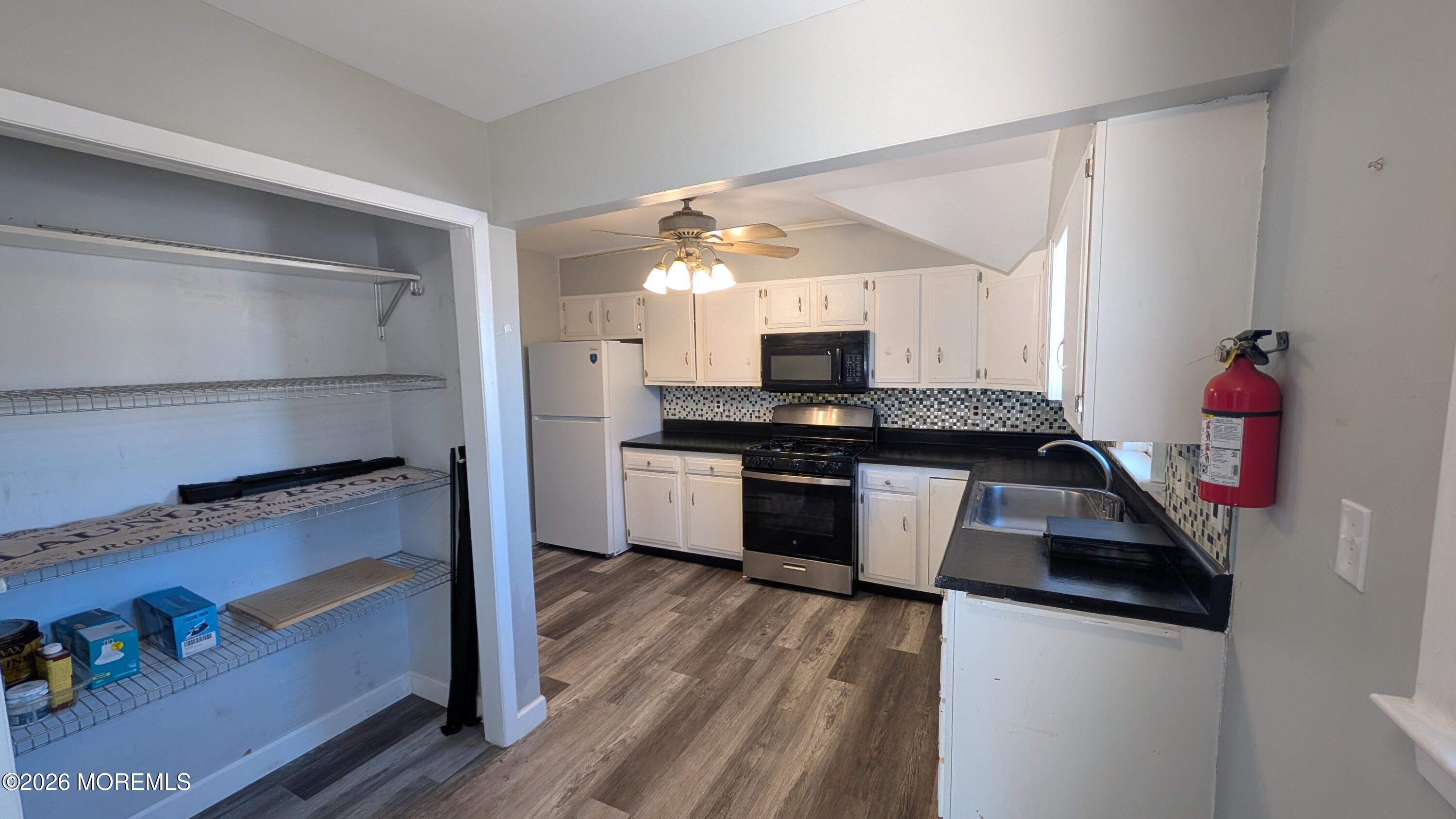 164 Port Monmouth Road, Unit B Keansburg, NJ 07734 - Photo 12 of 17 Kitchen with Pantry & New Refrigerator