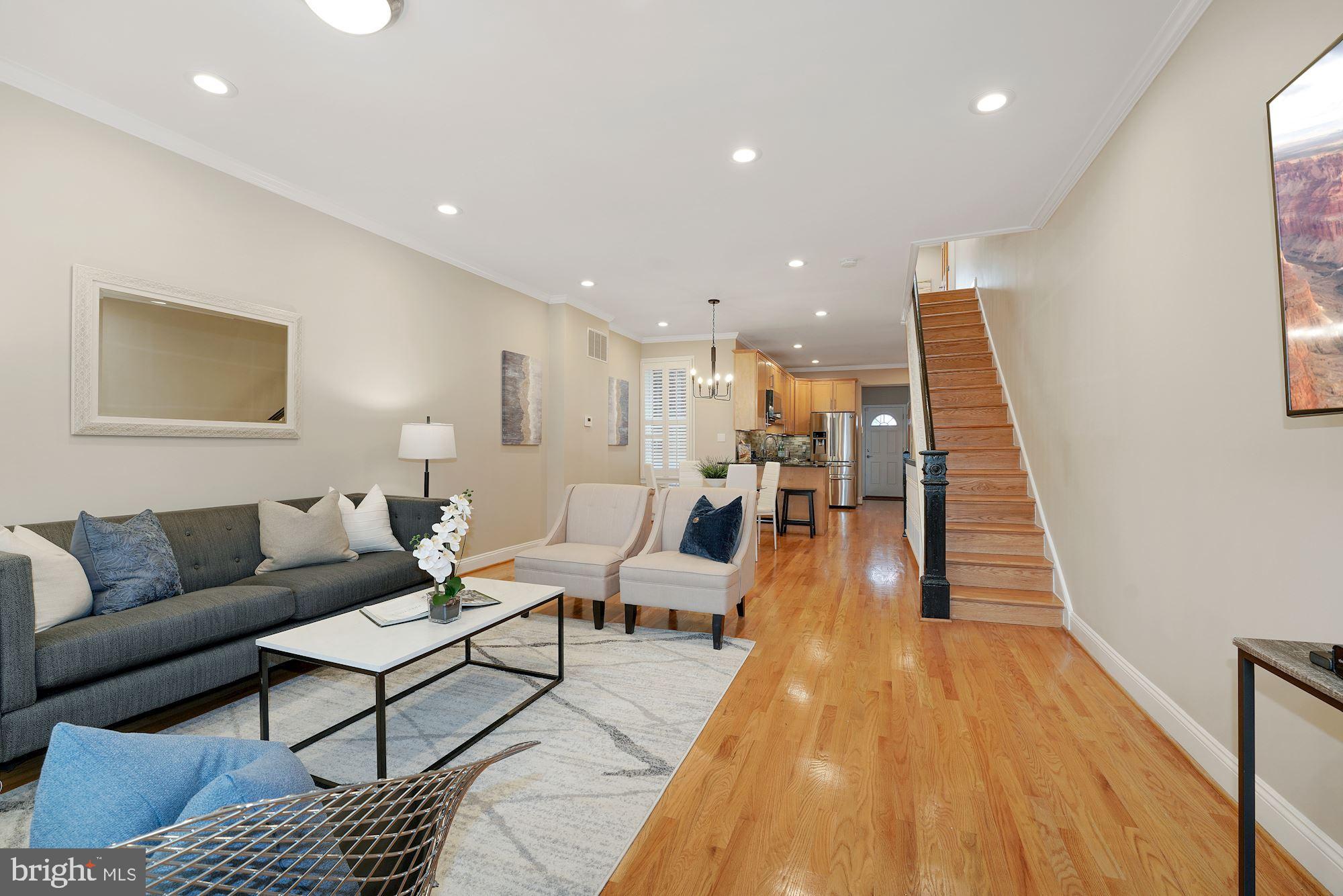 1106 K Street Northeast Washington, DC 20002 - Photo 3 of 26 Newly refinished hardwood floors