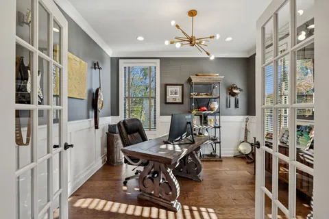 a bed room with a bed and a window