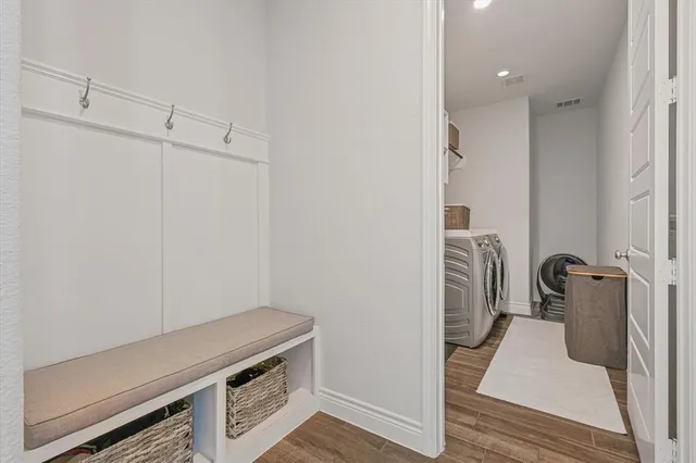 a view of storage and utility room in empty room