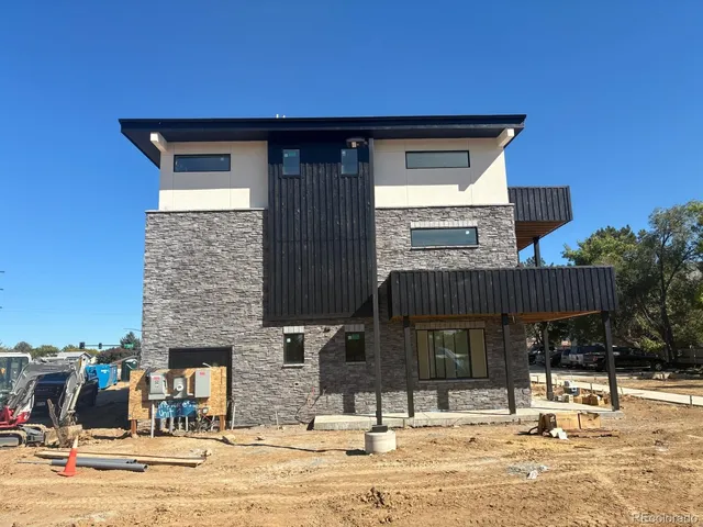a view of a house with a patio