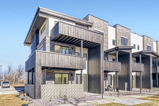 a front view of a building