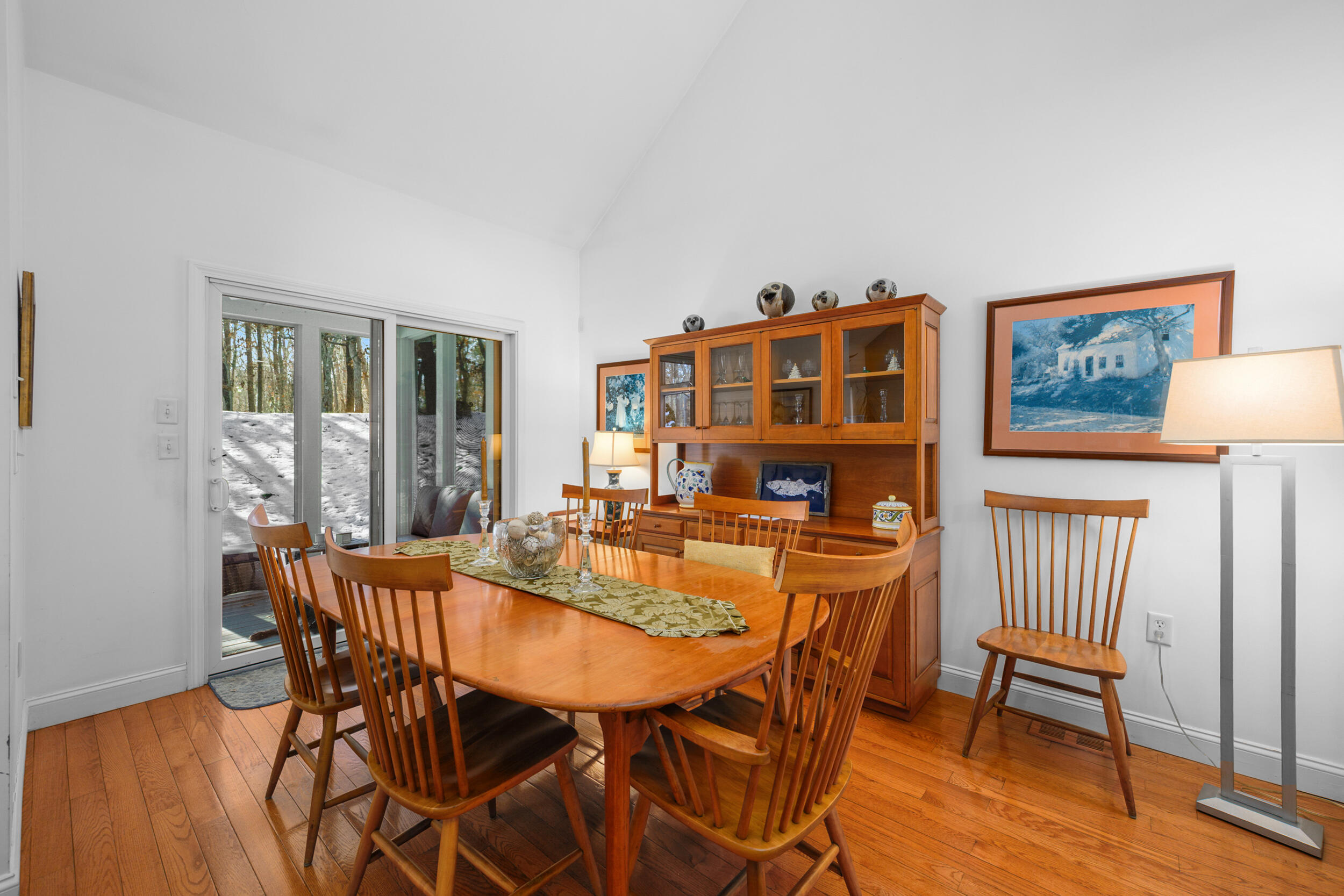 22 Stratford Ridge, Unit 22 Mashpee, MA 02649 - Photo 15 of 38 a view of a dining room with furniture window and wooden floor