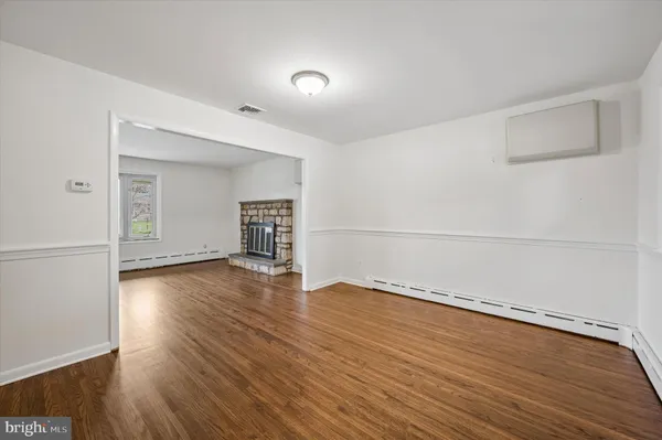 wooden floor in an empty room