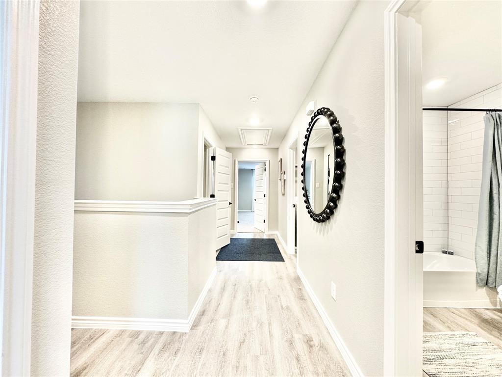 8523 Leyton Road The Colony, TX 75056 - Photo 16 of 39 a view of gallery with wooden floor