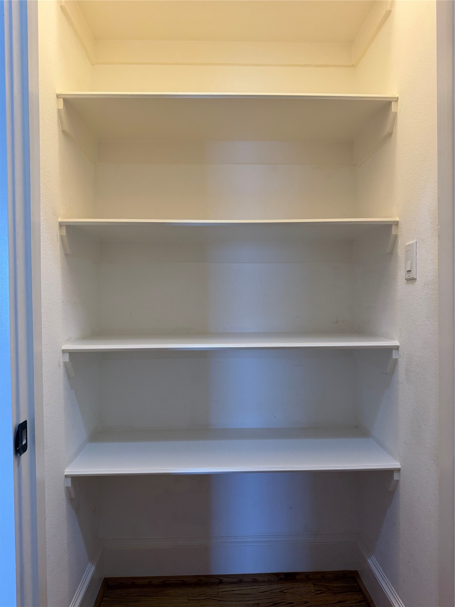 304 Vincent Street Houston, TX 77009 - Photo 23 of 36 Located in the main hallway just before the primary bedroom, a large, walk in storage closet offers tons of space!