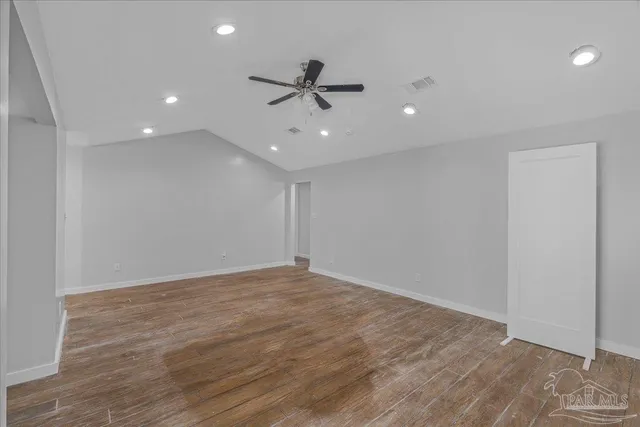 a view of an empty room